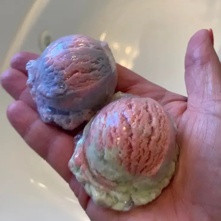 Bubble Scoops Solid Bubble Bath Cucumber Melon