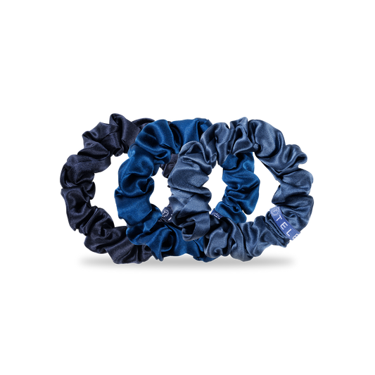Silk Hair Scrunchie | Large | Midnight Rain