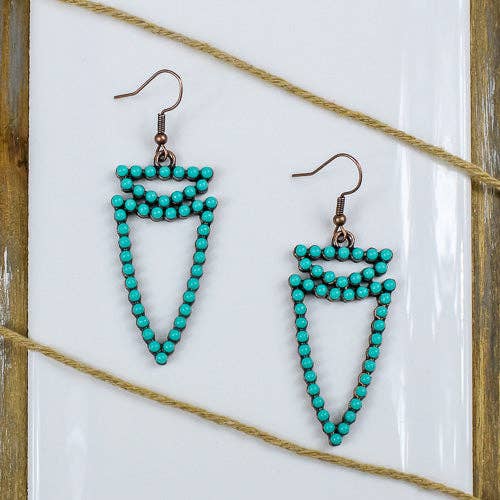 Turquoise Arrow Earrings