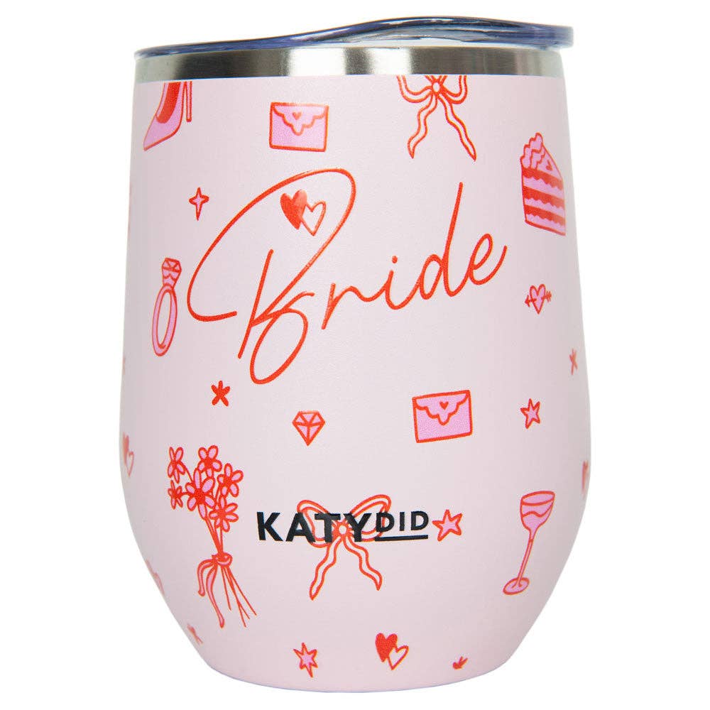 Bride Red Drawings Insulated Wine Tumbler