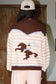 Stripe Zip Knit Sweater