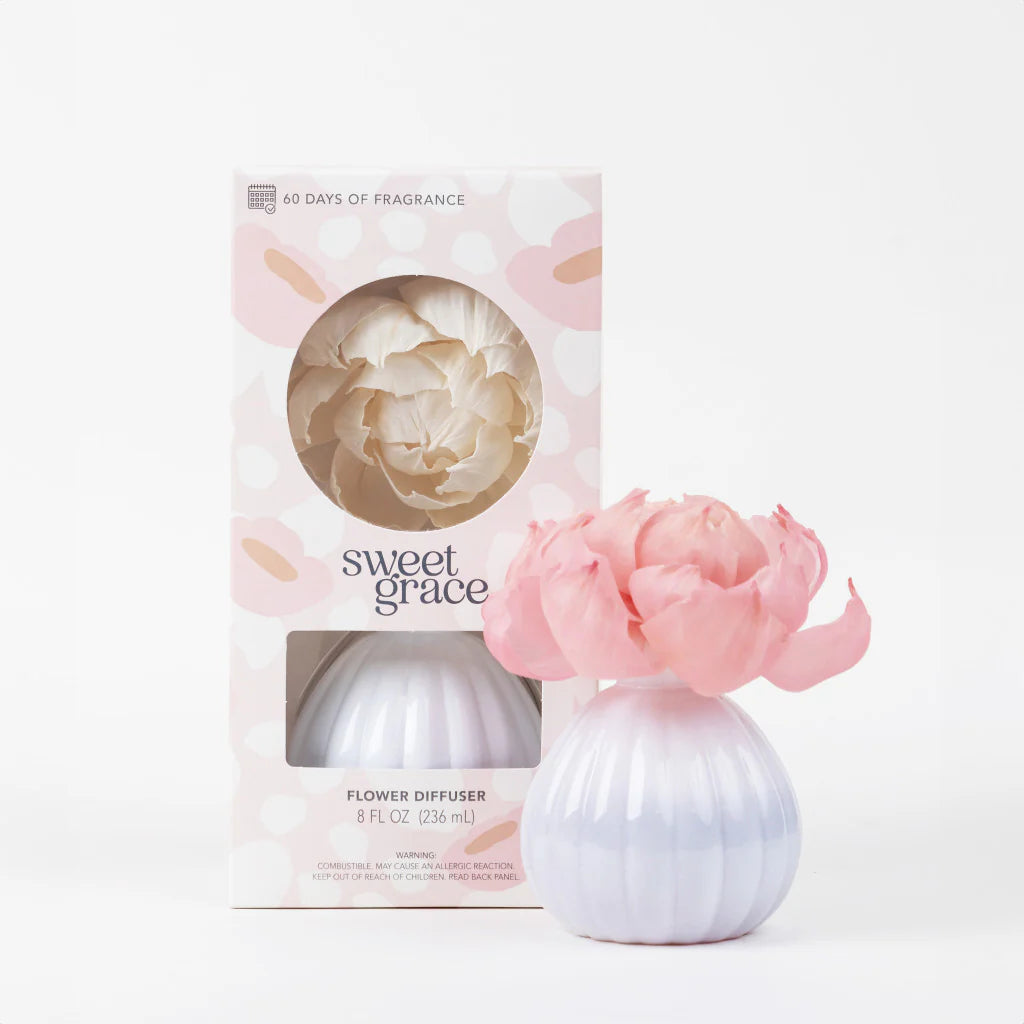 Sweet Grace Flower Diffuser - White