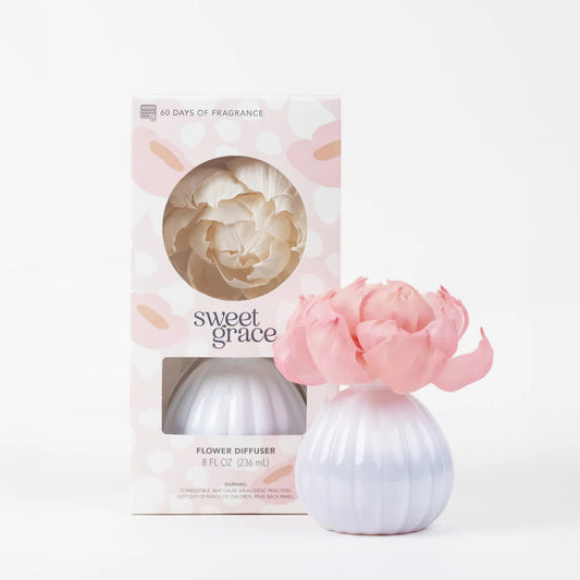 Sweet Grace Flower Diffuser - White