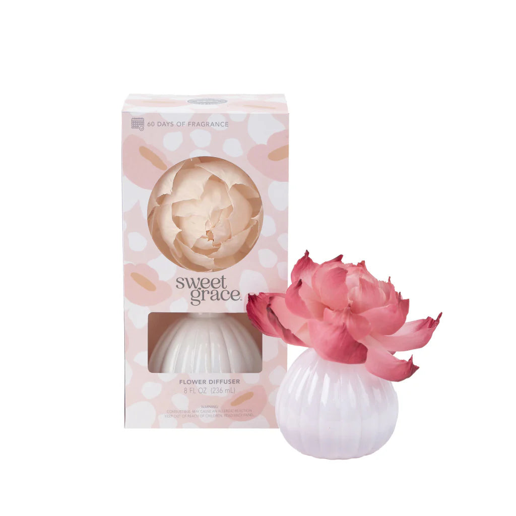 Sweet Grace Flower Diffuser - White